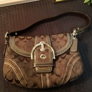 Coach handbag with signature C